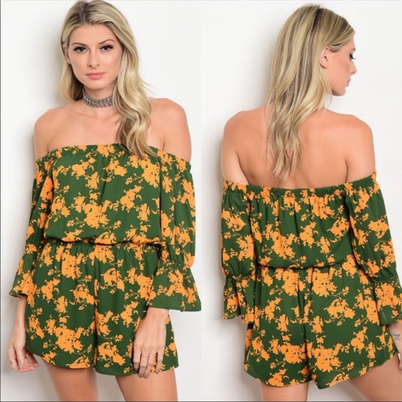 Peach Love California Pants - 🌴Floral Romper Jumpsuit